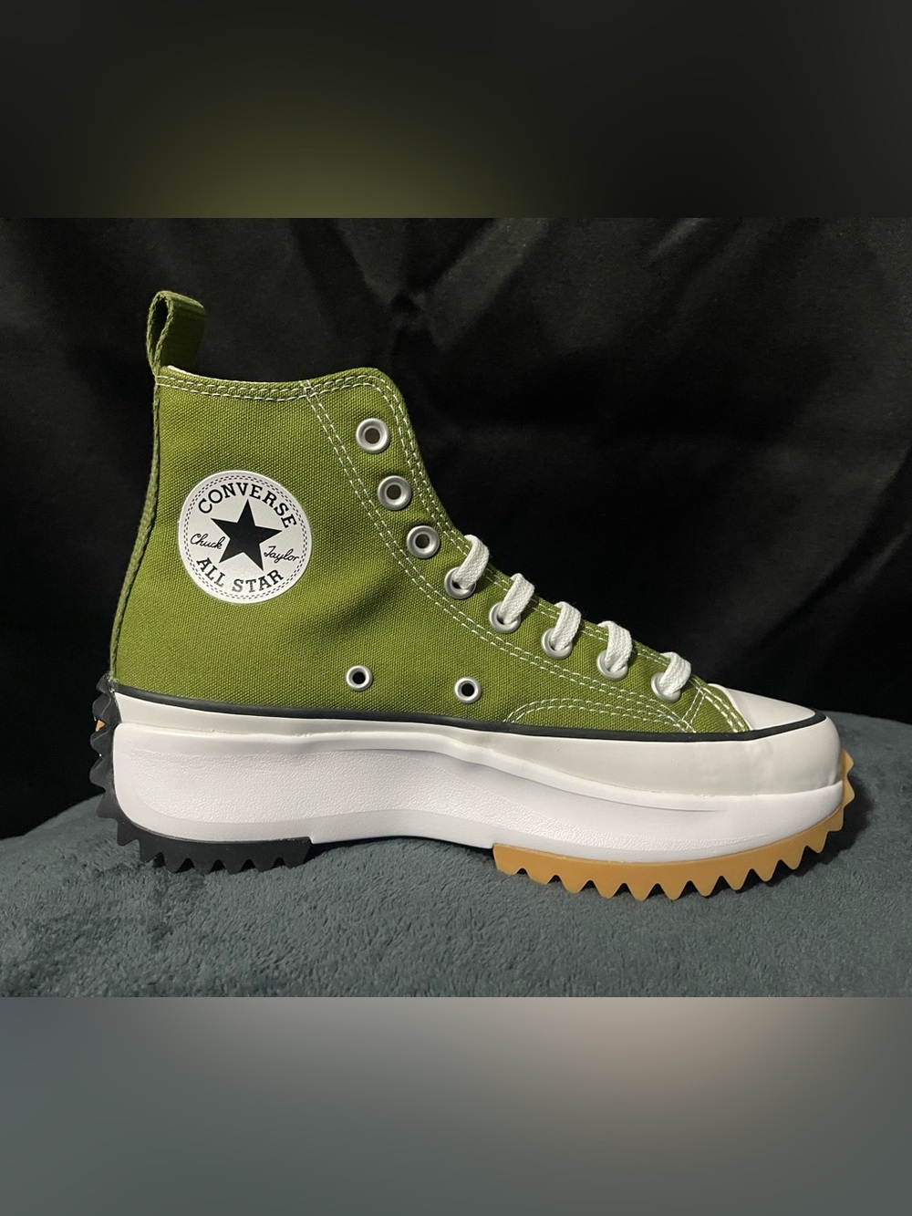 Converse Chuck Taylor All Star Platform High Top Sneakers - Olive Green